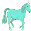 Einhorn-Pony Haflinger Fuchs mit heller Mähne