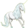 Einhorn-Reitpferd Araber Apfelschimmel