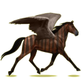 Pegasus-Reitpferd Orlow-Traber Brauner