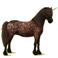 Einhorn-Pony Dunkelbrauner