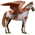 Pegasus-Reitpferd Don-Pferd Fuchs