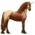 Einhorn-Reitpferd Friese Rappe