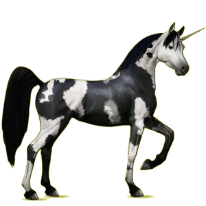 Einhorn-Reitpferd Araber Fuchs