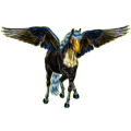 Pegasus-Reitpferd Mustang Roan