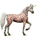 Einhorn-Reitpferd Araber Falbe