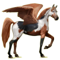 Pegasus-Reitpferd Araber Hellgrau