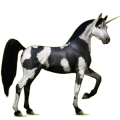 Einhorn-Reitpferd Rotbrauner