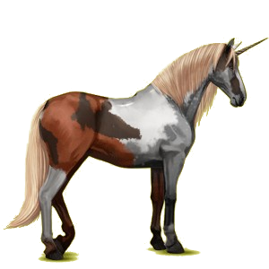 Einhorn-Reitpferd Lipizzaner Apfelschimmel
