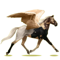 Pegasus-Reitpferd Mausgrau