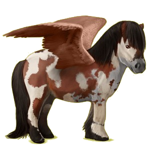 Pegasus-Pony Shetlandpony Strawberry Roan