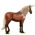Einhorn-Reitpferd Lipizzaner Apfelschimmel