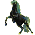 Reitpferd Paint Horse Brauner mit Overo-Scheckung