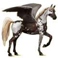 Pegasus-Reitpferd Araber Roan