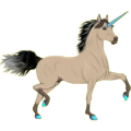 Einhorn-Reitpferd Paint Horse Overo-Fuchsschecke