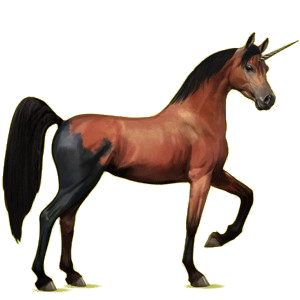 Einhorn-Reitpferd Araber Hellgrau