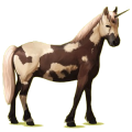Einhorn-Pony Haflinger Fuchs mit heller Mähne