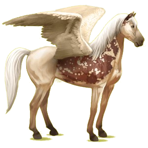 Pegasus-Reitpferd Mustang Dunkelbrauner