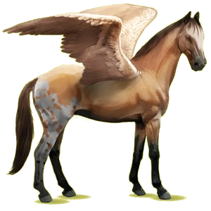 Pegasus-Reitpferd Oldenburger Brauner