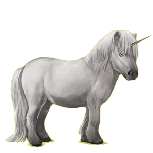 Einhorn-Pony Shetlandpony Brauner