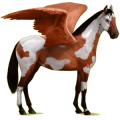 Pegasus-Reitpferd Holsteiner Rotbrauner