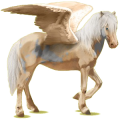 Pegasus-Reitpferd Isländer Hellgrau