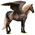 Pegasus-Reitpferd Andalusier Rotbrauner