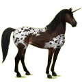 Einhorn-Reitpferd Mustang Rotbrauner