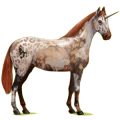 Einhorn-Reitpferd Fuchs