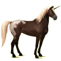 Einhorn-Reitpferd Mustang Rotbrauner