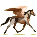 Pegasus-Reitpferd Orlow-Traber Rappe