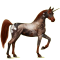 Einhorn-Reitpferd Strawberry Roan