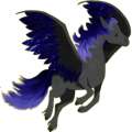 Pegasus-Reitpferd Araber Apfelschimmel