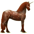 Einhorn-Reitpferd Friese Rappe
