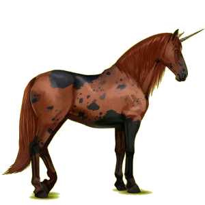 Einhorn-Reitpferd Andalusier Apfelschimmel