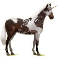 Einhorn-Reitpferd Hannoveraner Brauner