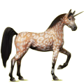 Geflügeltes Einhorn-Reitpferd Araber Fuchs