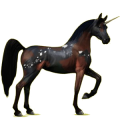Einhorn-Reitpferd Fuchs