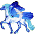 Pegasus-Reitpferd Mustang Dunkelbrauner