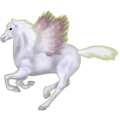 Pegasus-Reitpferd Araber Hellgrau