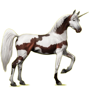 Einhorn-Reitpferd Araber Fuchs