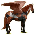 Pegasus-Reitpferd Lipizzaner Apfelschimmel