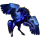 Pegasus-Reitpferd Friese Rappe
