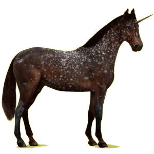Einhorn-Reitpferd Holsteiner Fuchs