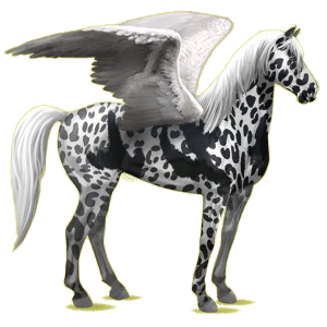 Pegasus-Reitpferd Mustang Rotbrauner