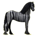 Reitpferd Friese Rappe