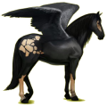 Pegasus-Reitpferd Andalusier Hellgrau