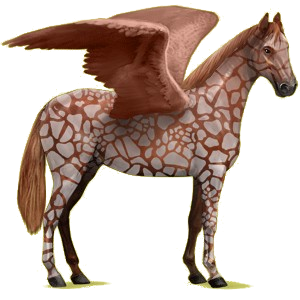 Pegasus-Reitpferd Hannoveraner Mausgrau