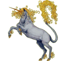 Einhorn-Reitpferd Araber Hellgrau