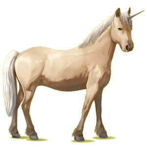 Einhorn-Pony Haflinger Palomino