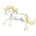 Einhorn-Reitpferd Araber Forellenschimmel